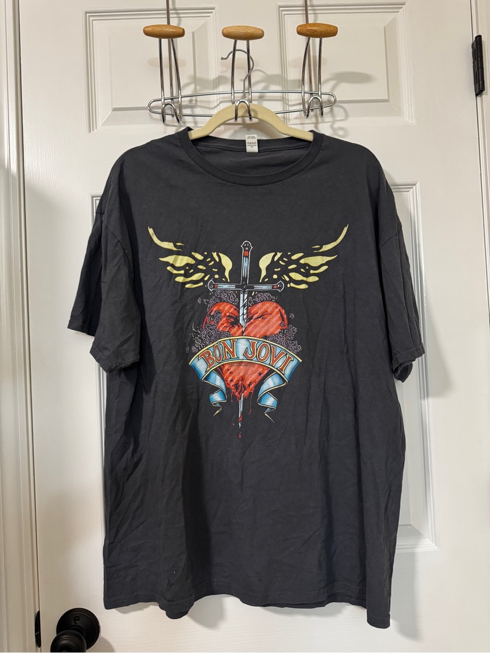 Bon Jovi Short Sleeve Tee in Black